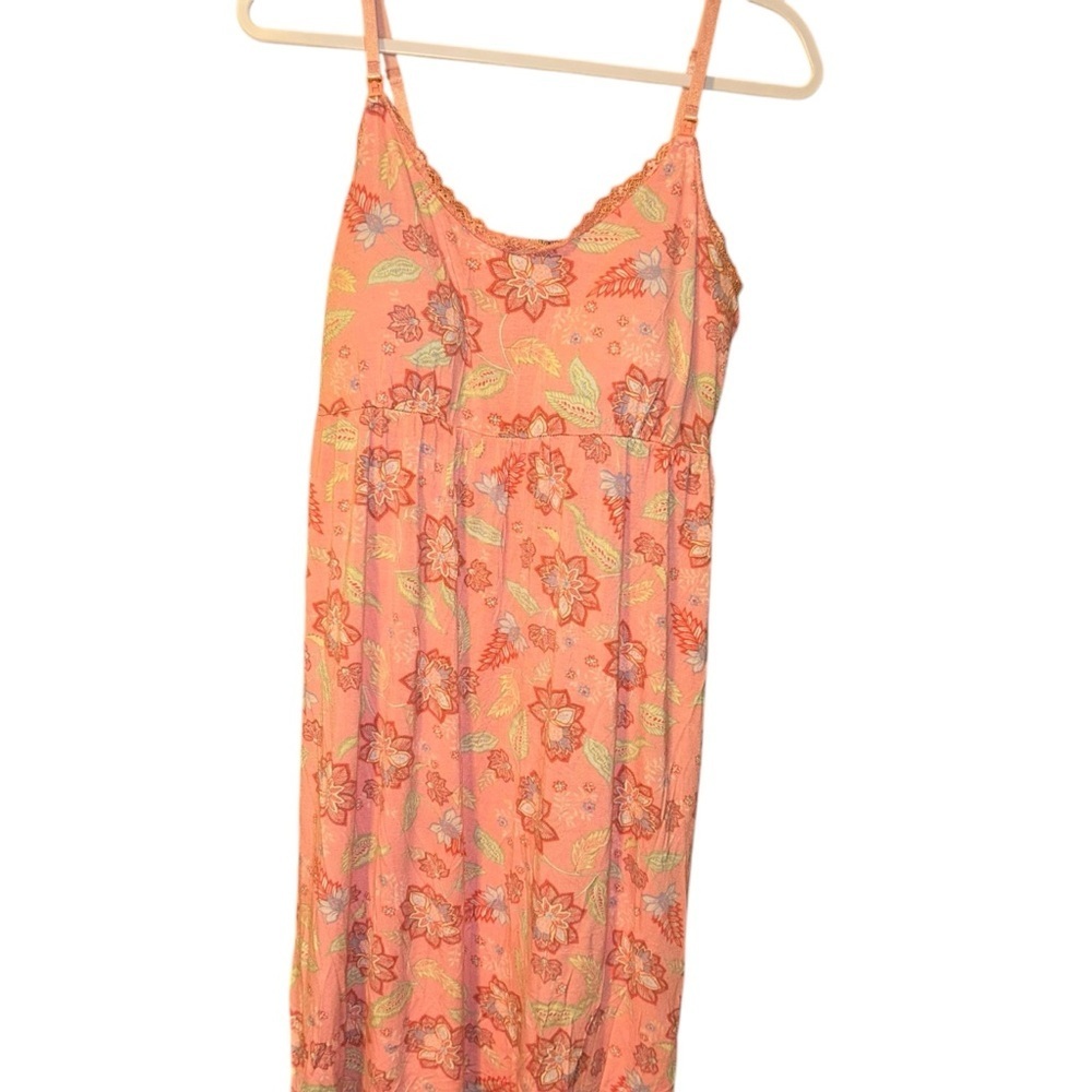 Motherhood Maternity ESSENTIAL NURSING NIGHTGOWN Soft cups pink floral Large